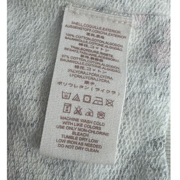 Free People Go On Floral Pastel Oversized Pullover Sweatshirt Size L - Picture 8 of 11